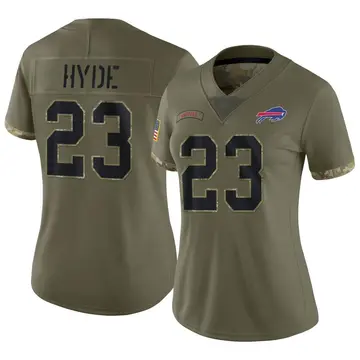 Big & Tall Nike Micah Hyde Buffalo Bills Men's Game Gray Atmosphere Fashion  Jersey