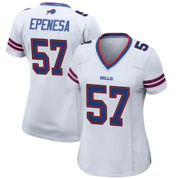 White Women's AJ Epenesa Buffalo Bills Game Jersey - Buffalo Store
